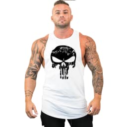 Animal Fitness Clothing Bodybuilding Shirt Men Top for Fitness Sleeveless Sweatshirt Gym T-shirts Skull Man Men's Vest Stringer