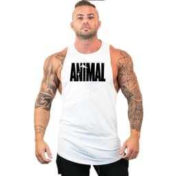 Animal Fitness Clothing Bodybuilding Shirt Men Top for Fitness Sleeveless Sweatshirt Gym T-shirts Skull Man Men's Vest Stringer