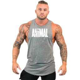 Animal Fitness Clothing Bodybuilding Shirt Men Top for Fitness Sleeveless Sweatshirt Gym T-shirts Skull Man Men's Vest Stringer