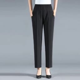 Plus size 8XL Autumn Women Trousers Oversize Elastic High Waist Loose Casual Pants Middle-aged Female Winter Warm Stretch Pants