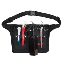 Barbershop Scissors Clips Comb Pouch Hairdressing Stuff Case Waist Pack Belt PU Leather Bag Professional Salon Tools Accessories
