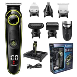 Kemei All in One Professional Hair Trimmer for Men Facial Body Shaver Electric Hair Clipper Adjustable Beard Trimmer Grooming
