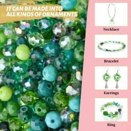 1000 Pcs/Box 4 6 8mm AB Faceted Crystal Rondelle Glass Round Loose Spacer Beads Crafts for DIY Making Jewelry Bracelet Necklace