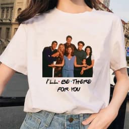 Friends Tv Show T Shirt Women Graphic Best Friends Harajuku T-shirt Unisex Fashion Manga Y2k Tshirt kawaii Vintage Tops Female