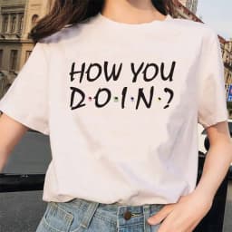 Friends Tv Show T Shirt Women Graphic Best Friends Harajuku T-shirt Unisex Fashion Manga Y2k Tshirt kawaii Vintage Tops Female