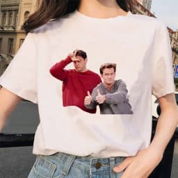 Friends Tv Show T Shirt Women Graphic Best Friends Harajuku T-shirt Unisex Fashion Manga Y2k Tshirt kawaii Vintage Tops Female