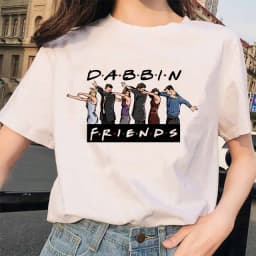 Friends Tv Show T Shirt Women Graphic Best Friends Harajuku T-shirt Unisex Fashion Manga Y2k Tshirt kawaii Vintage Tops Female
