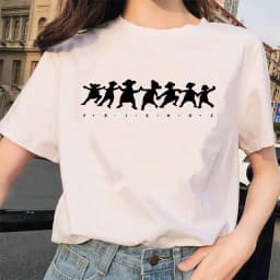 Friends Tv Show T Shirt Women Graphic Best Friends Harajuku T-shirt Unisex Fashion Manga Y2k Tshirt kawaii Vintage Tops Female
