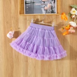Summer Baby Girl Solid Color Cake Skirt Girl Fashion Versatile Short Skirt
