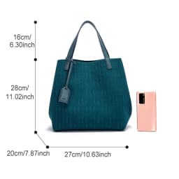 Fashionable and Exquisite Craftsmanship Versatile Solid Color New 2024 Shoulder Bag Four Seasons Classic Style Bucket Tote Bag
