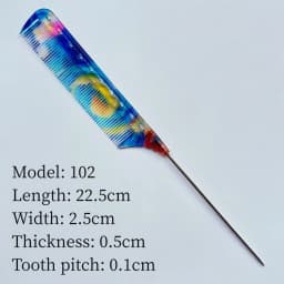 Pointed Comb Hair Salon Hairdresser Comb Hairstylist Steel Needle Pointed Tail Combs Barber Shop Professional Styling Hairbrush