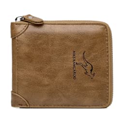 Luxury Designer PU Leather Wallet for Men Zipper RFID Credit Card Holder Wallets Men's Short Purses Coin Bag Business Purse