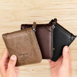 Luxury Designer PU Leather Wallet for Men Zipper RFID Credit Card Holder Wallets Men's Short Purses Coin Bag Business Purse