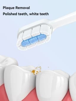 Compatible with Xiao Electric Toothbrush Head T300/T500 Mjia DDYS01SKS/MES601/T700 Replacement MES602/604