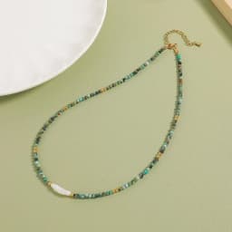 Pearl Natural Stone Beads Chain Stainless Steel Luxury Necklace Exquisite Fashion Handmade Charm Jewelry Women