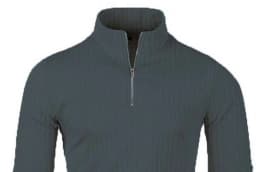 Men's semi-turtleneck zipper sweater Men's fall/winter loose sweater casual pullover long-sleeved sweater