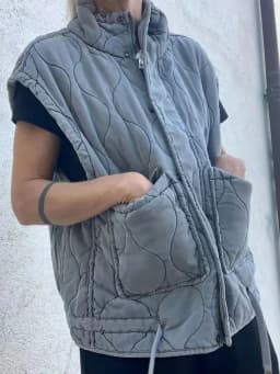 Autumn Winter Women Jacket Standing Collar Light weight Sleeveless Cotton Coat Vest Women Pocket Coat Women Clothes