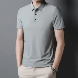 10 Color Summer Thin Breathable Stretch Men Solid Popular Polo Shirt New Business Casual Lapel Polo Shirt Male Brand Clothing