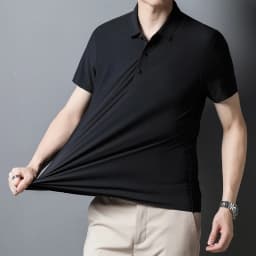 10 Color Summer Thin Breathable Stretch Men Solid Popular Polo Shirt New Business Casual Lapel Polo Shirt Male Brand Clothing