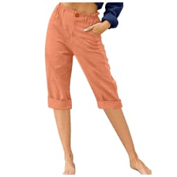 Retro Elastic Waist Pencil Pants Women's Casual Pants 2024 Summer New High-Waisted Slim Breathable Pants Seven Pants