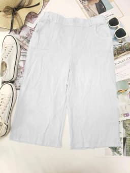 Retro Elastic Waist Pencil Pants Women's Casual Pants 2024 Summer New High-Waisted Slim Breathable Pants Seven Pants