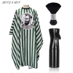 2pcs/3pcs Antistatic Hairdresser Apron Hair Cut Cape Hairdress Gown Cape Hair Barber Cutting Dye Apron Salon Styling Cloth