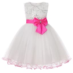 European and American Embroidery Dress Girl's Party Lace Princess Flower Child Net Gauze Pengpeng Dress