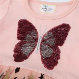 Jumping Meters Long Sleeve Princess Rainbow Children's Costume Autumn Spring Hot Selling Baby Birthday Tutu Dresses Kids Frocks