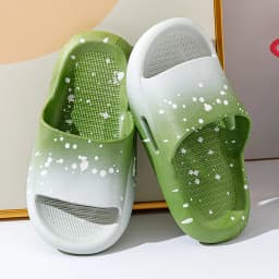 Summer Child Shoes Gradient Color Slippers Boy Girl Sandals Slippers Indoor Shower Anti-slip Slippers Kids' Beach Casual Sandals