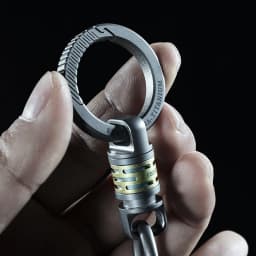 Quickdraw Keychain Luxury Titanium Spin Connection for Car Key Ring Holder Men EDC Buckle Unpacking Tool Father's Day Male Gift
