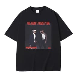 Rapper Future & Metro Boomin We Don't Trust You Album Music Merch T Shirts Men Hip Hop Kendrick Lamar Tee Male Oversized T-shirt