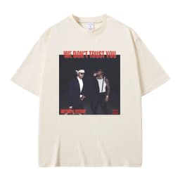 Rapper Future & Metro Boomin We Don't Trust You Album Music Merch T Shirts Men Hip Hop Kendrick Lamar Tee Male Oversized T-shirt