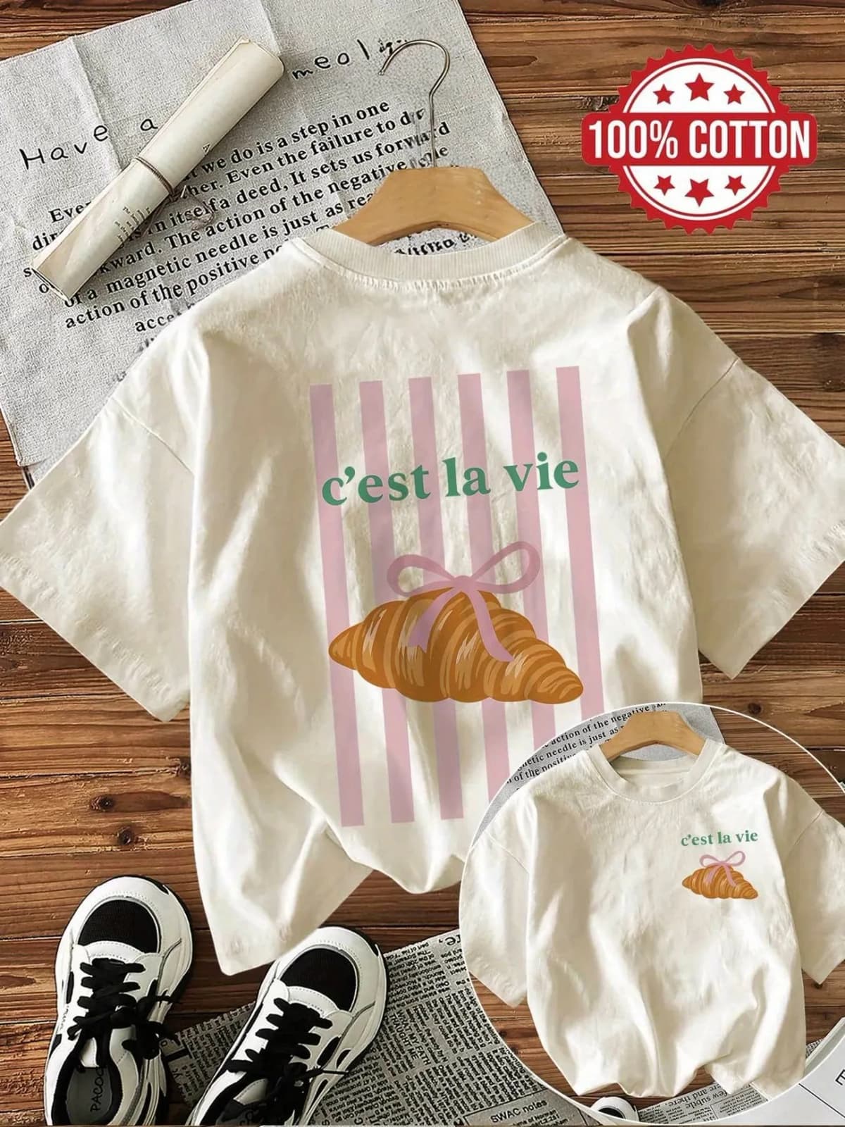 Graphic Women Y2k Aesthetic Bread Lover Cotton Women's Retro Print T-Shirt Soft Crew Neck Short Sleeve Top Vintage Shirt