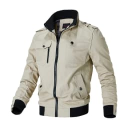Bomber Jacket Men Fashion Casual Windbreaker Jacket Coat Men 2026 Spring Autumn New Hot Outwear Solid Stand Slim Jacket Mens