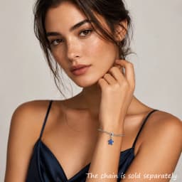 Pendant Dangle Charm Dark Blue Star Hot Sell Europe Fashion European 925 Sterling Silver Vintage Gift For Women