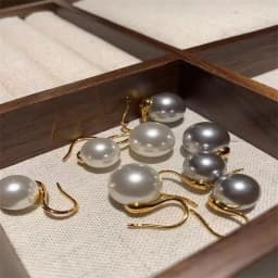Senlissi-New Fashion Wholesale 8-12mm Gary Pearl and 925 Sterling Silver Stud 18K Earrings for Women Jewelry Gifts