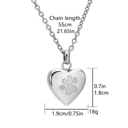 Cremation Jewelry for Ashes for Human Keepsake Stainless Steel Memorial Pendant Cremation Urn Necklace for Human Ashes
