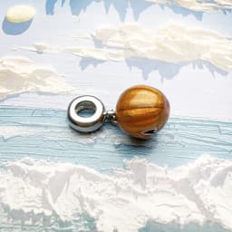 Pumpkin Dangle Charm Women Men Brand New Vintage 925 Sterling Silver Pendant