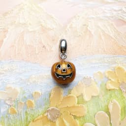 Pumpkin Dangle Charm Women Men Brand New Vintage 925 Sterling Silver Pendant