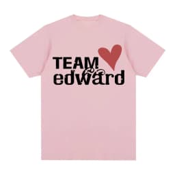 Jacob Wears Team Edward Organic Cotton T-shirt Twilight Fans Clothing Vintage T Shirt Men Women Fashion Casual Oversized Tshirts
