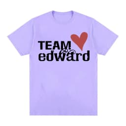 Jacob Wears Team Edward Organic Cotton T-shirt Twilight Fans Clothing Vintage T Shirt Men Women Fashion Casual Oversized Tshirts