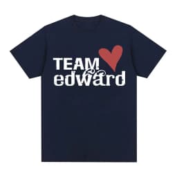 Jacob Wears Team Edward Organic Cotton T-shirt Twilight Fans Clothing Vintage T Shirt Men Women Fashion Casual Oversized Tshirts