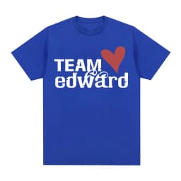 Jacob Wears Team Edward Organic Cotton T-shirt Twilight Fans Clothing Vintage T Shirt Men Women Fashion Casual Oversized Tshirts