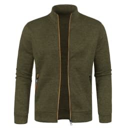 Autumn/winter Men's top Jacket Men's long zip sleeve jacket