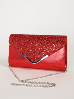 Women Evening Envelope Handbag Prom Sequin Clutch Purse Chain Shoulder Cross Body Bag For Party