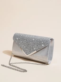Women Evening Envelope Handbag Prom Sequin Clutch Purse Chain Shoulder Cross Body Bag For Party