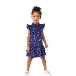 Jumping Meters 2-8T New Arrival Princess Girls Dresses Collar Floral Embroidery Hot Selling Toddler Kids Frocks Costume Baby