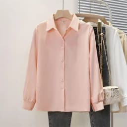 Spring Autumn Chiffon Shirt Women Shirts Fashion Female Long Sleeve Loose Solid Casual Blouse Tops Office Lady Shirts S-4XL