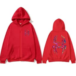 Rapper Metro Boomin Heroes & Villains Spider Print Zipper Hoodie Men Gothic Casual Zip Up Jacket Male Hip Hop Trend Cool Hoodies