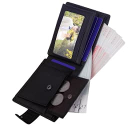 2024 New Genuine Leather Card Holder Wallets Custom Slim Classic Wallets for Men Short Luxury Rfid Foldable Money Purse